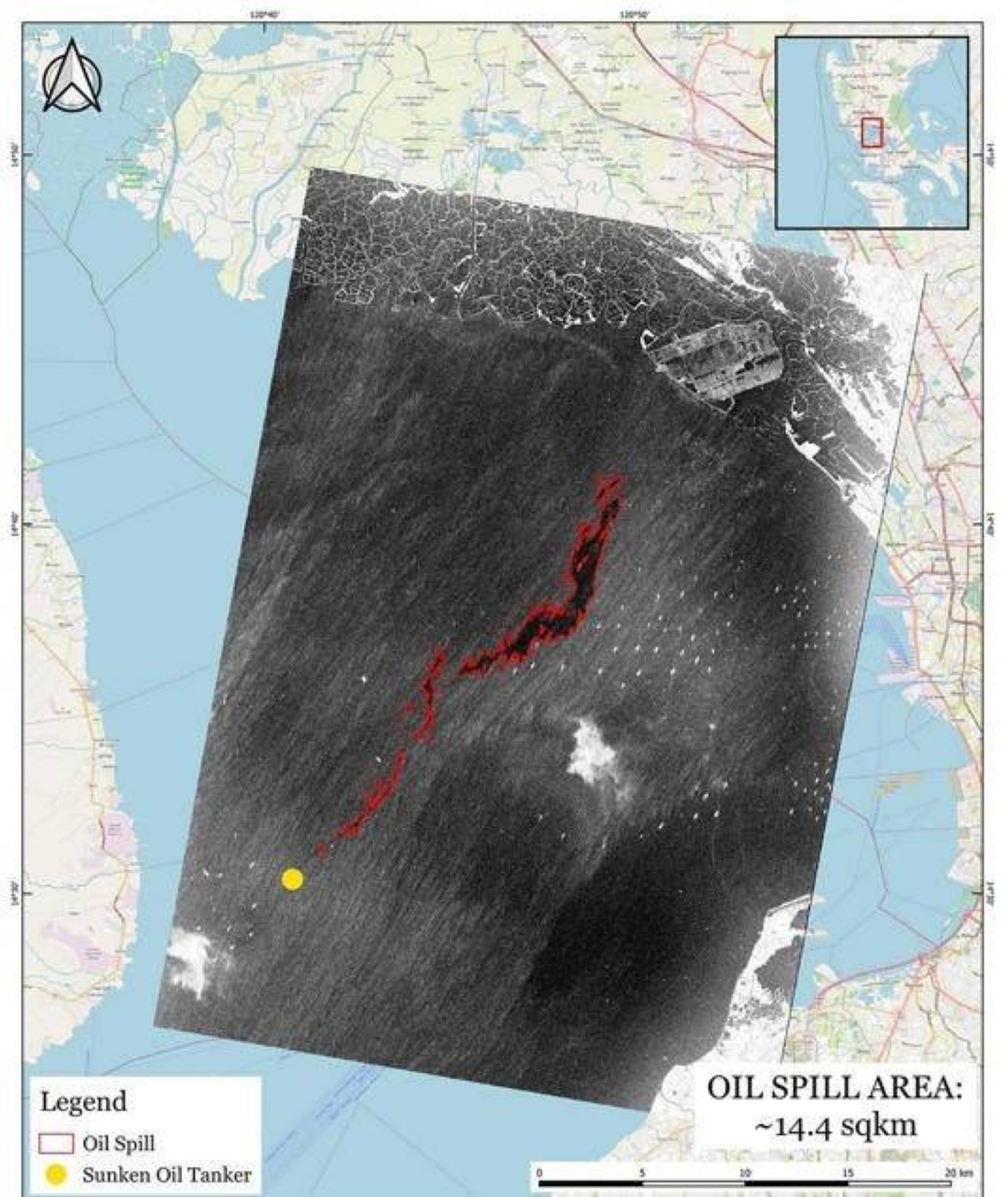 L’étendue inquiétante de la nappe de pétrole dans la baie de Manille