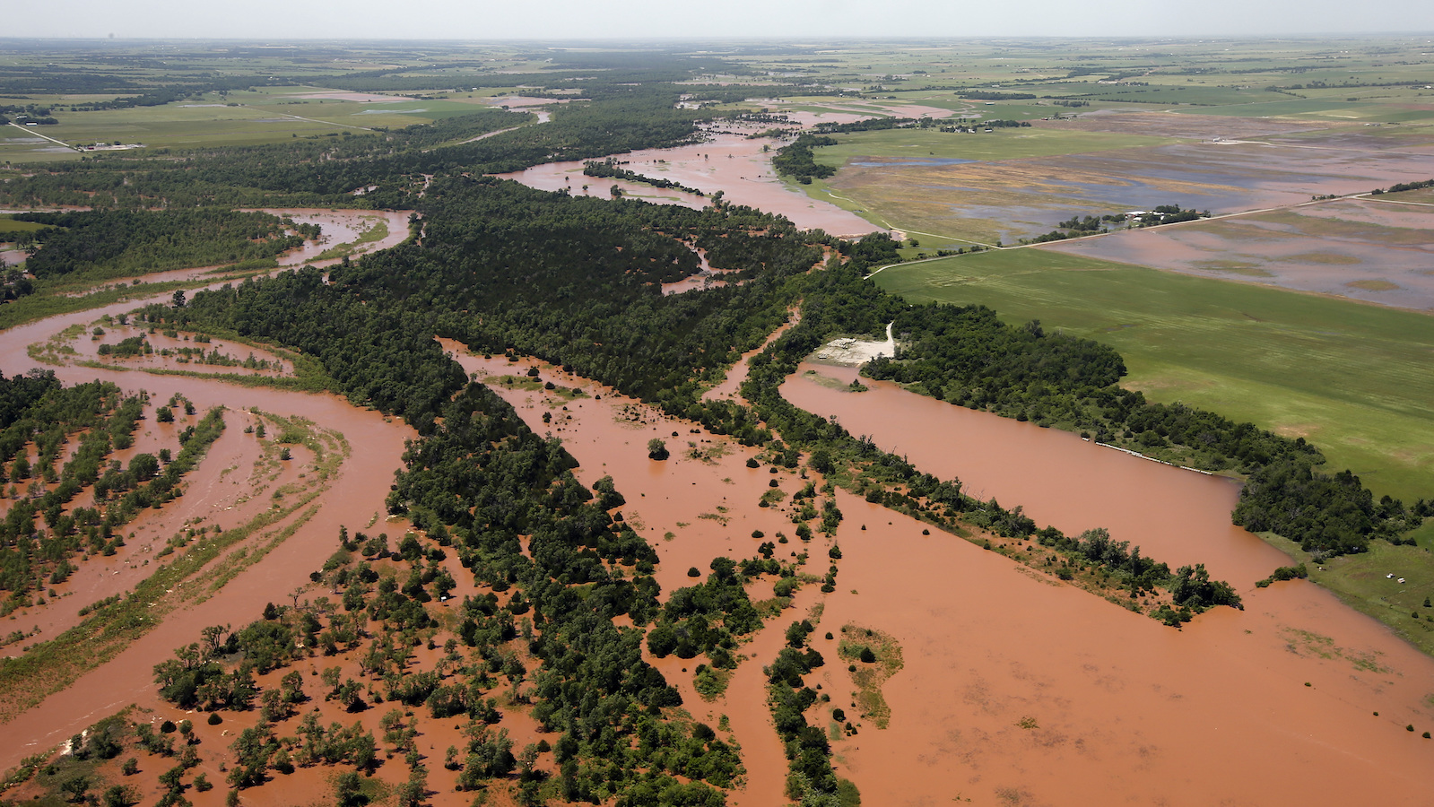 Les terres tribales de l’Oklahoma : cinq fois plus à risque d’inondation que le reste de l’État !