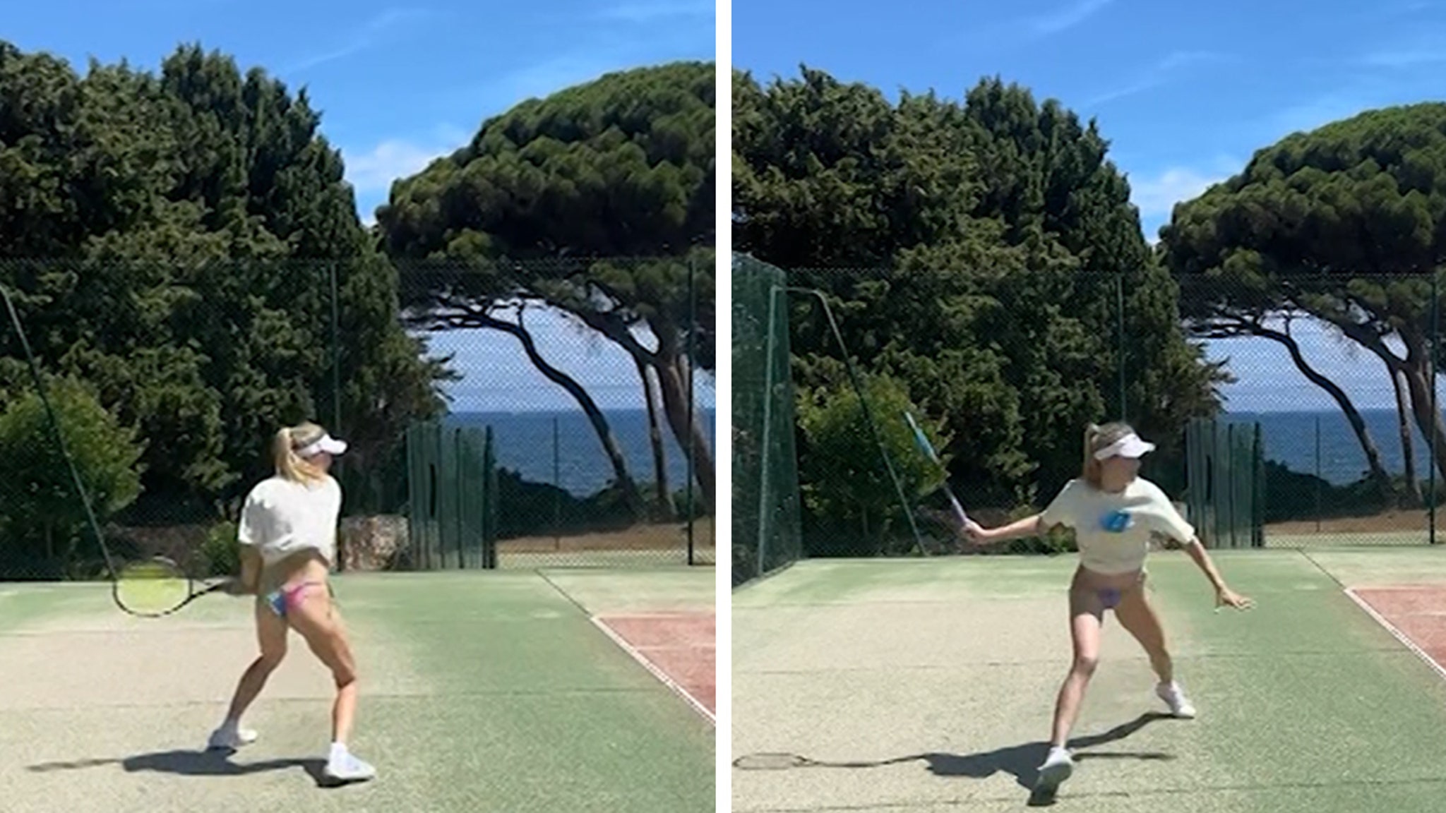 Génie Bouchard Éblouit en Bikini lors de son Entraînement de Tennis à Saint-Tropez !