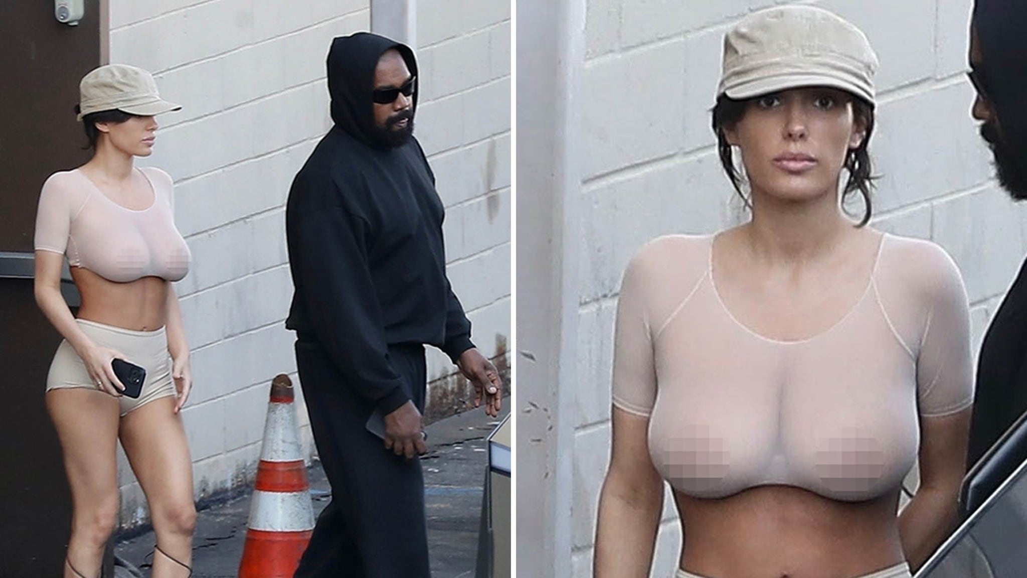 Bianca Censori Éblouit Encore avec un Haut Transparent lors de son Rendez-vous Cinéma avec Kanye West !