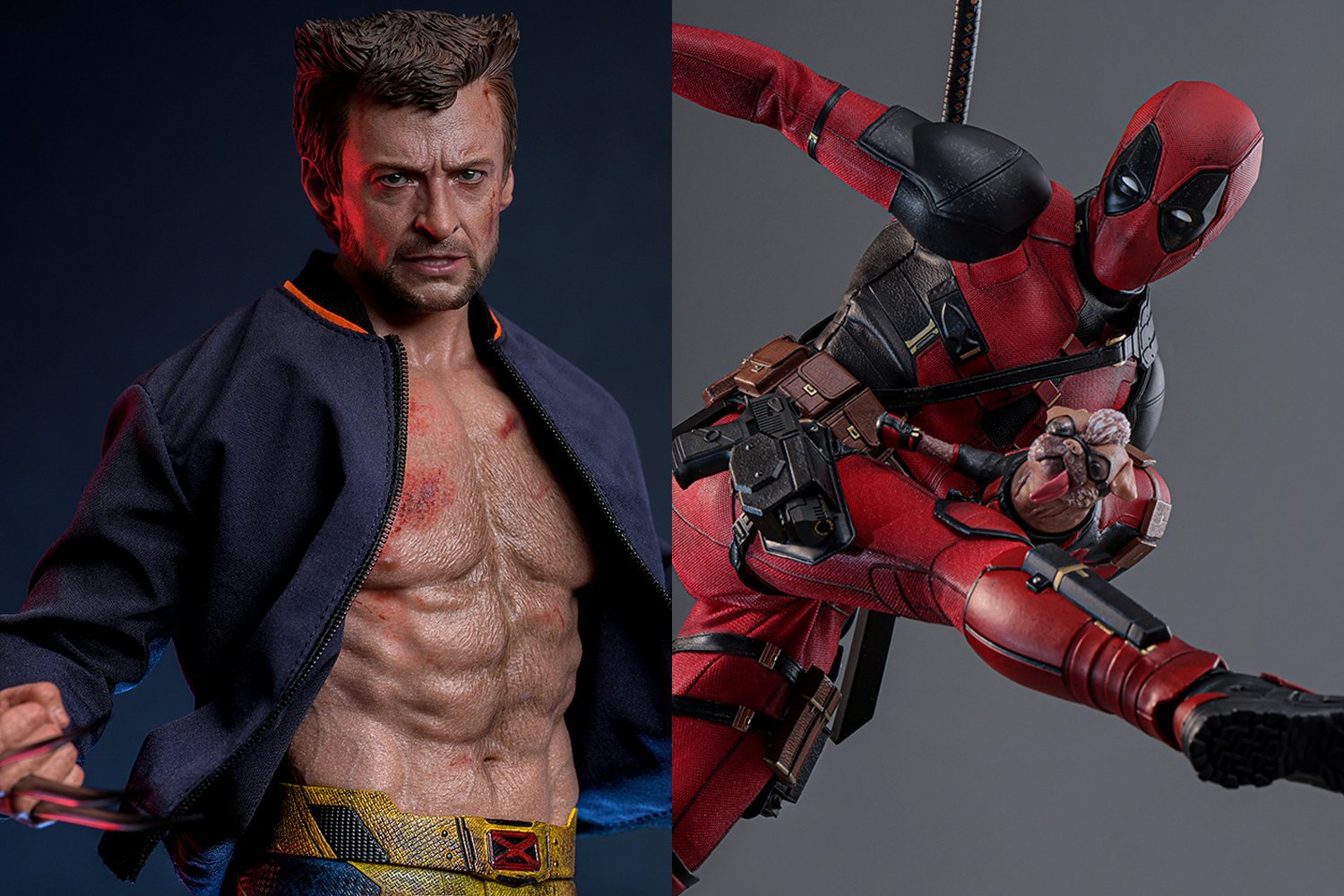 Les Nouvelles Figurines Deadpool et Wolverine de Hot Toys : Des Accessoires Surprenants et un Hugh Jackman Torse Nu !