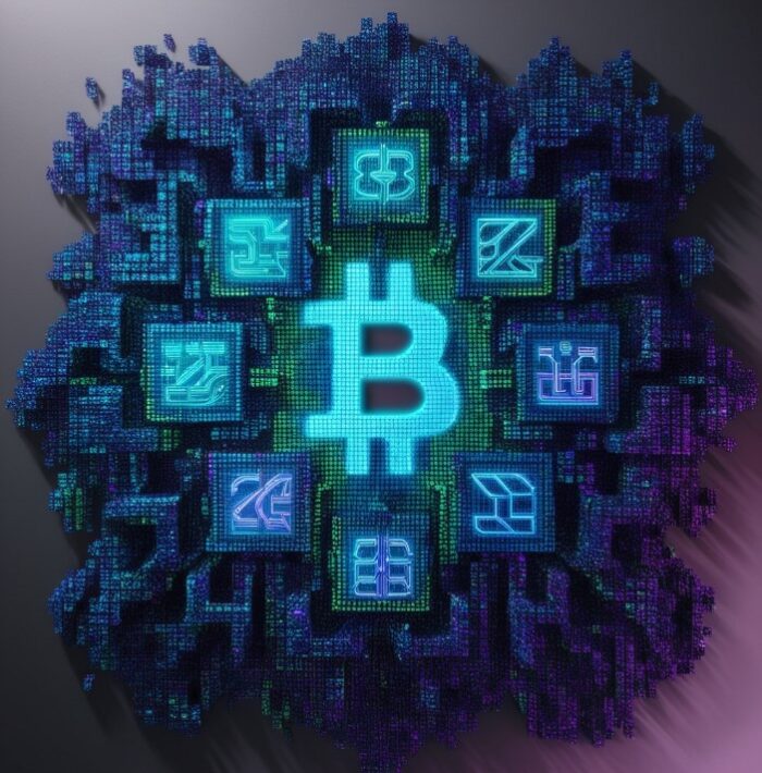 Mosaïque de la Blockchain