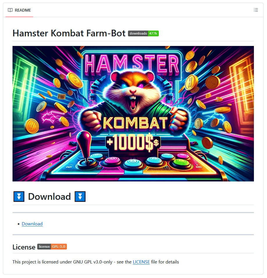 Faux bot de farming Hamster Kombat diffusant Lumma Stealer