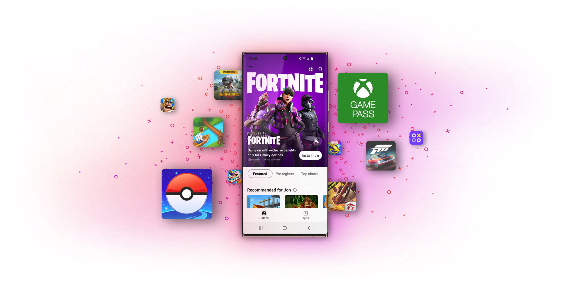 reconception du magasin Galaxy de <a href=