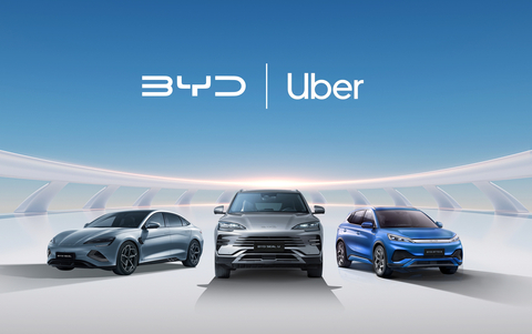 Uber s’associe à BYD pour déployer 100 000 nouvelles voitures électriques sur sa plateforme !