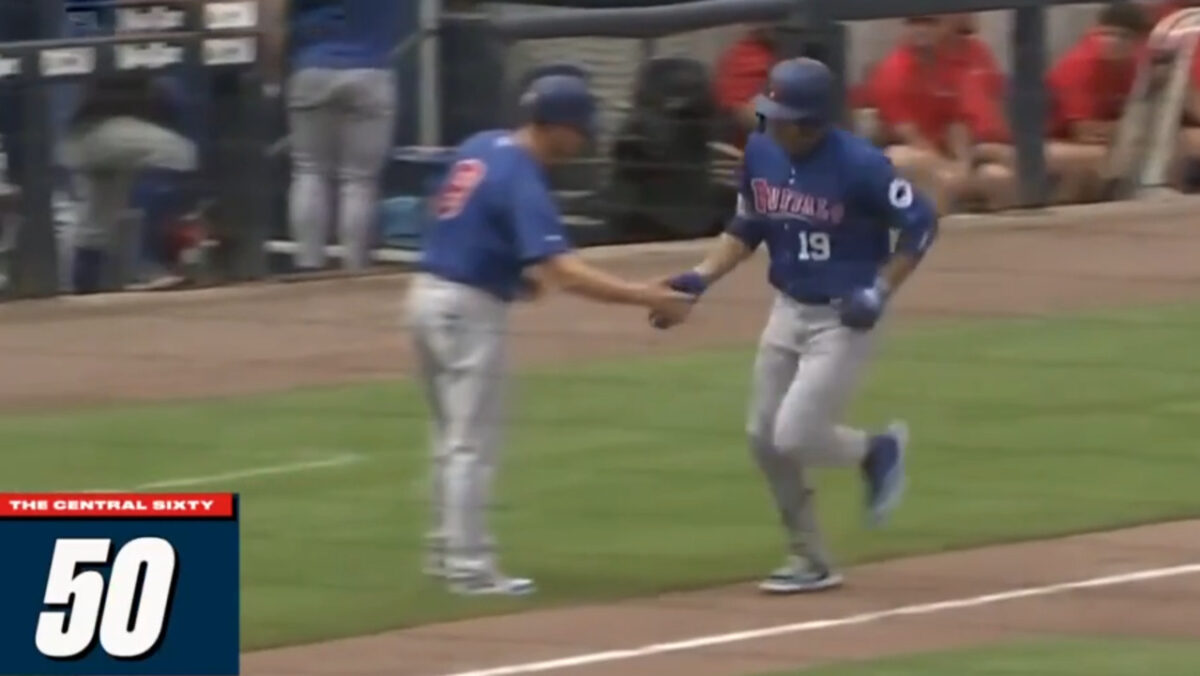 Joey Votto frappe un homer pour les Bisons de la Triple-A !