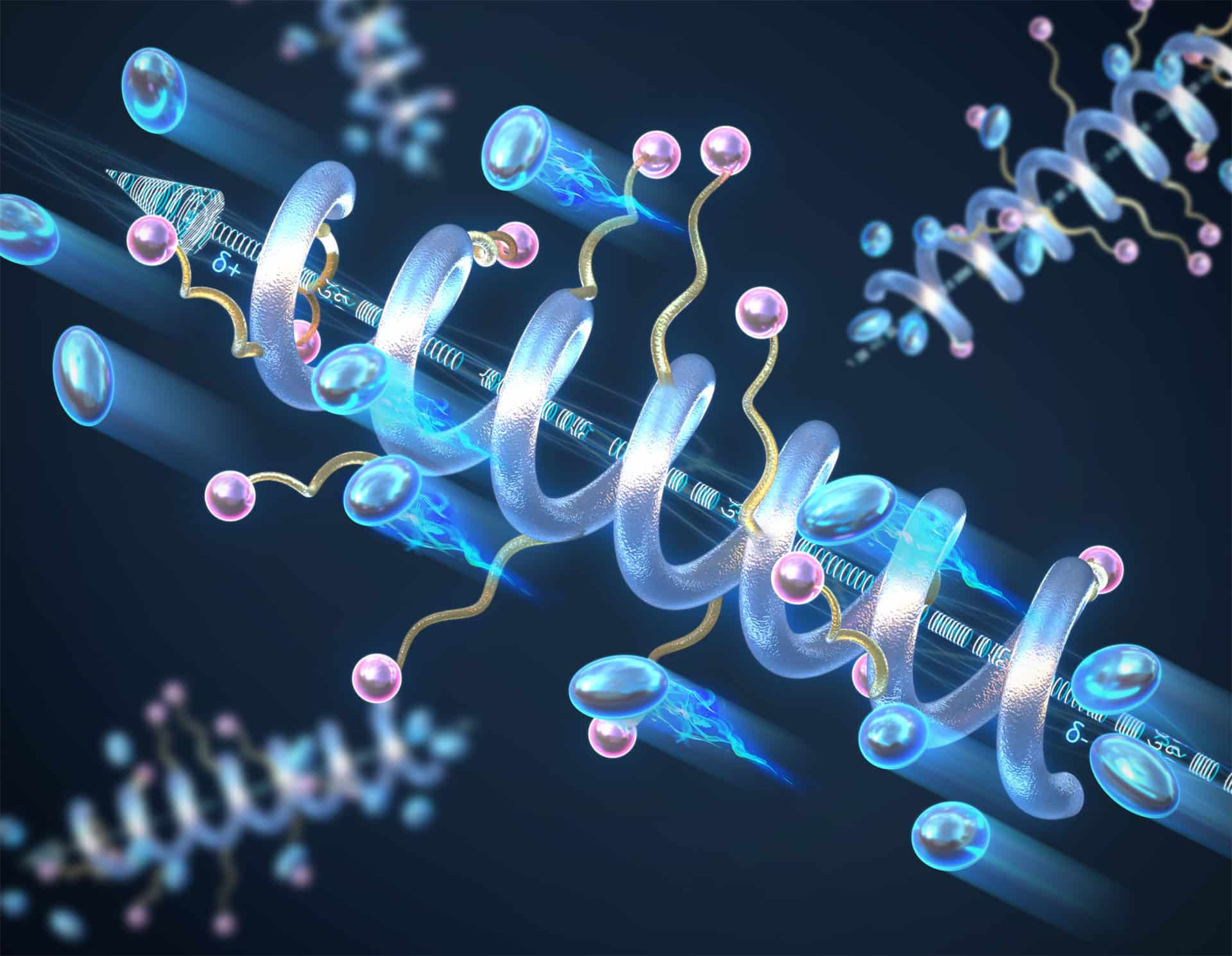 Une structure hélicoïdale pour booster la conductivité et la stabilité des électrolytes solides