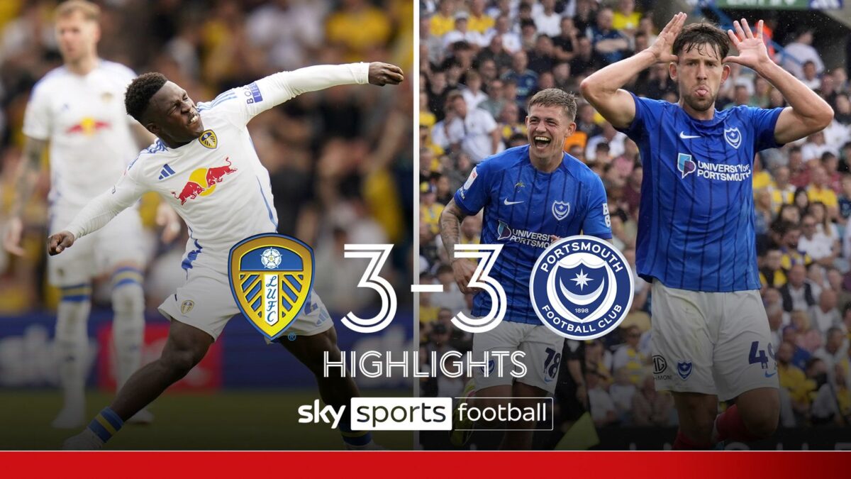 Leeds United 3-3 Portsmouth : Revivez les moments forts d’un match épique en Championship !