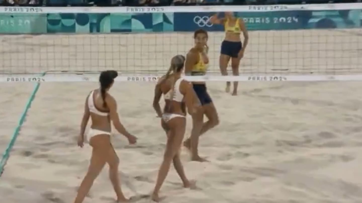 Le DJ de beach-volley aux JO a fait vibrer le moment avec ‘Imagine’ lors du match tendu entre le Brésil et le Canada !