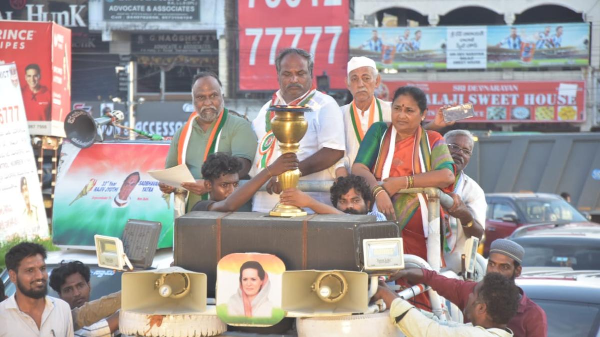 La Yatra Amar Jyoti de Rajiv Gandhi fait son entrée en Telangana !