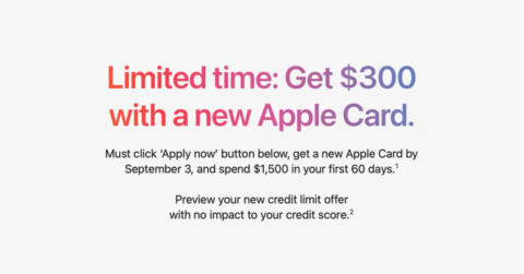 Apple Card : un bonus de 300 $ pour les utilisateurs ciblés !