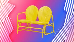 Sit Pretty This Labor Day With $50 Off This Sunny Yellow Outdoor Chair