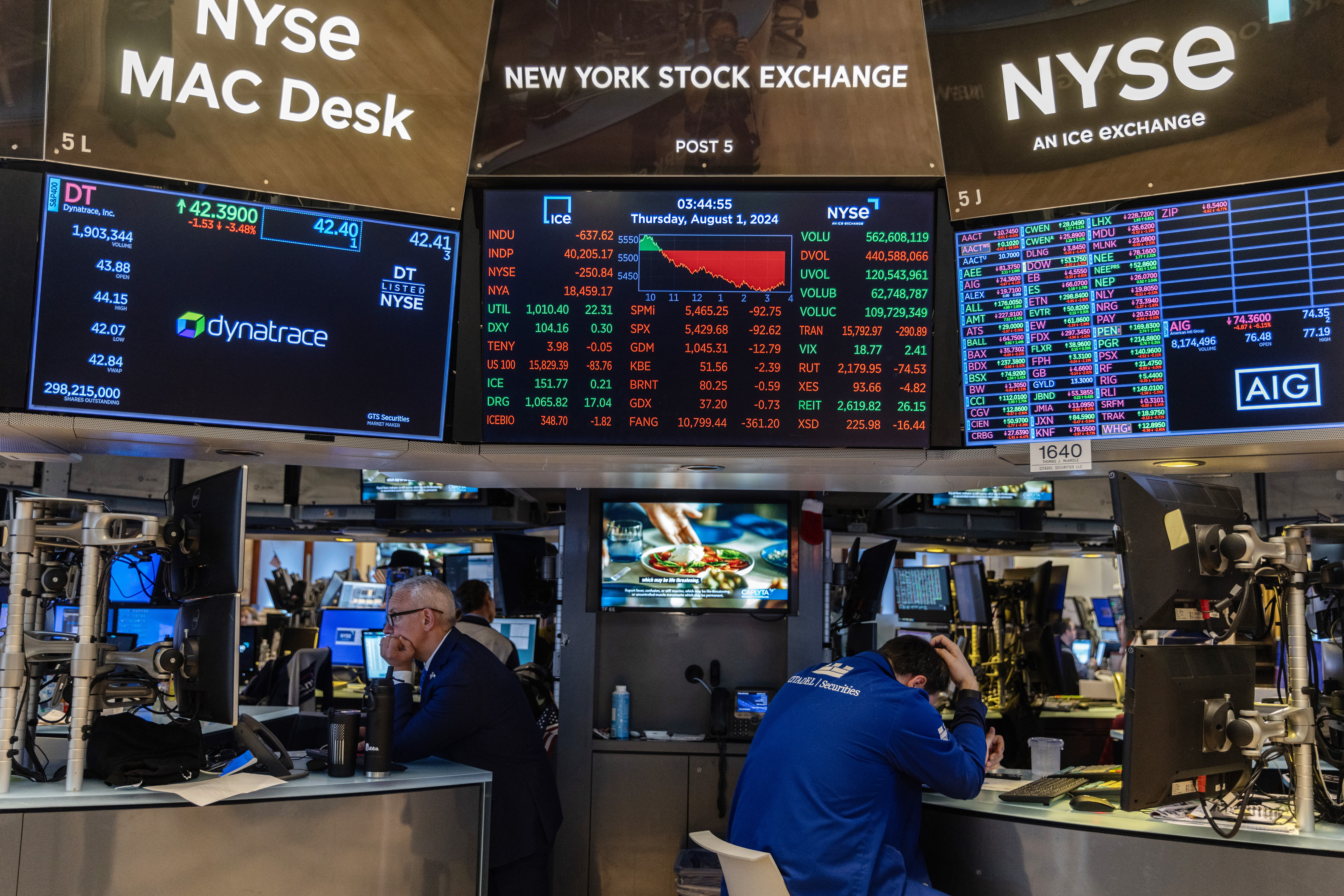 Traders à la Bourse de New York