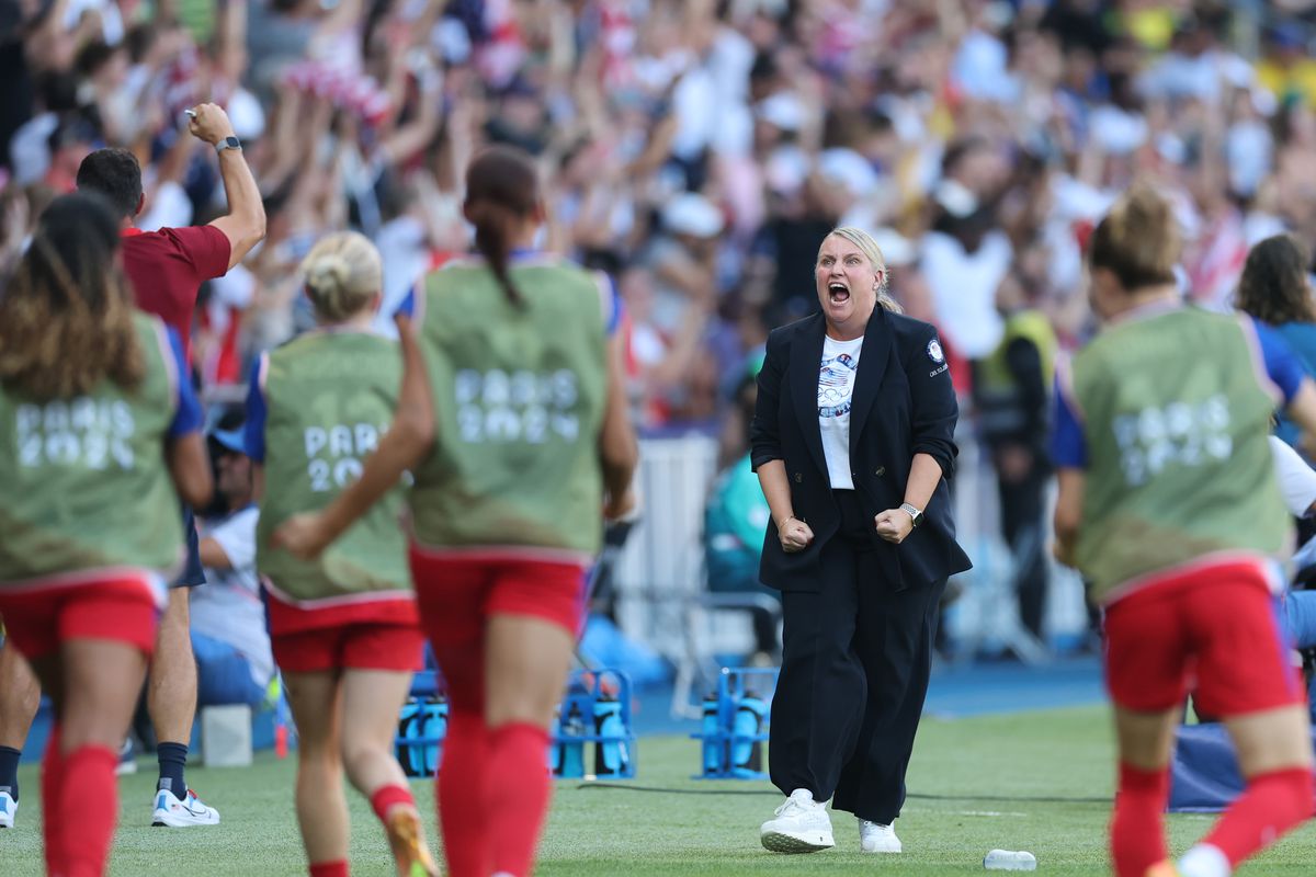 Match de football féminin : États-Unis contre Brésil - Finale des Jeux Olympiques de Paris 2024