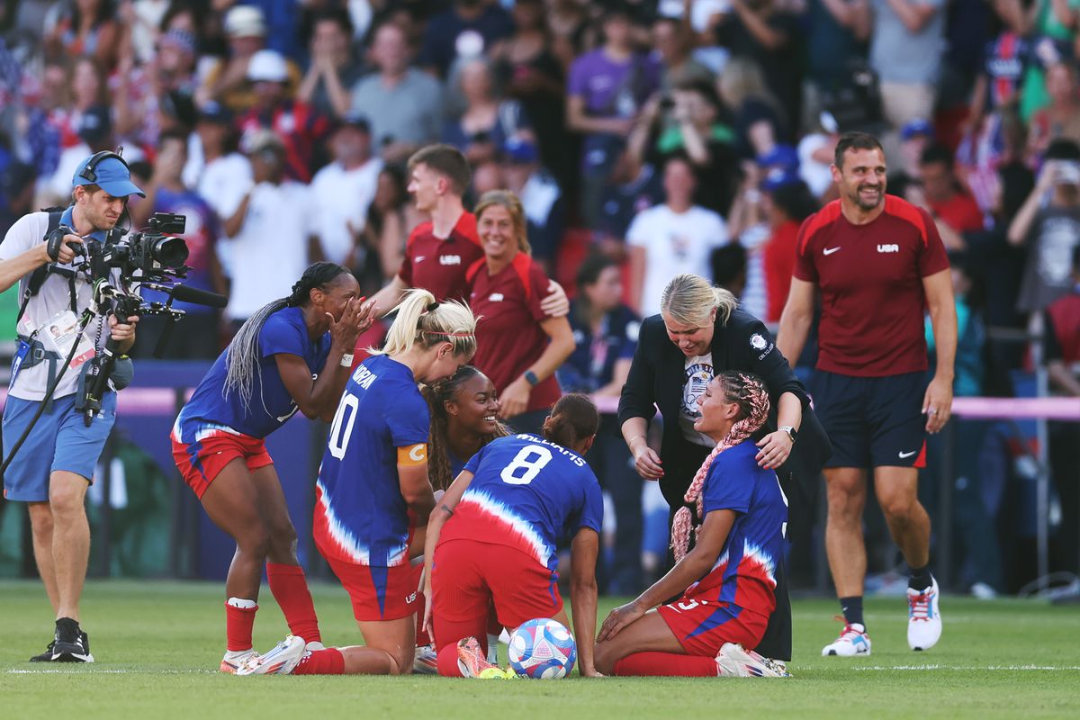 Match de football féminin : États-Unis contre Brésil - Finale des Jeux Olympiques de Paris 2024