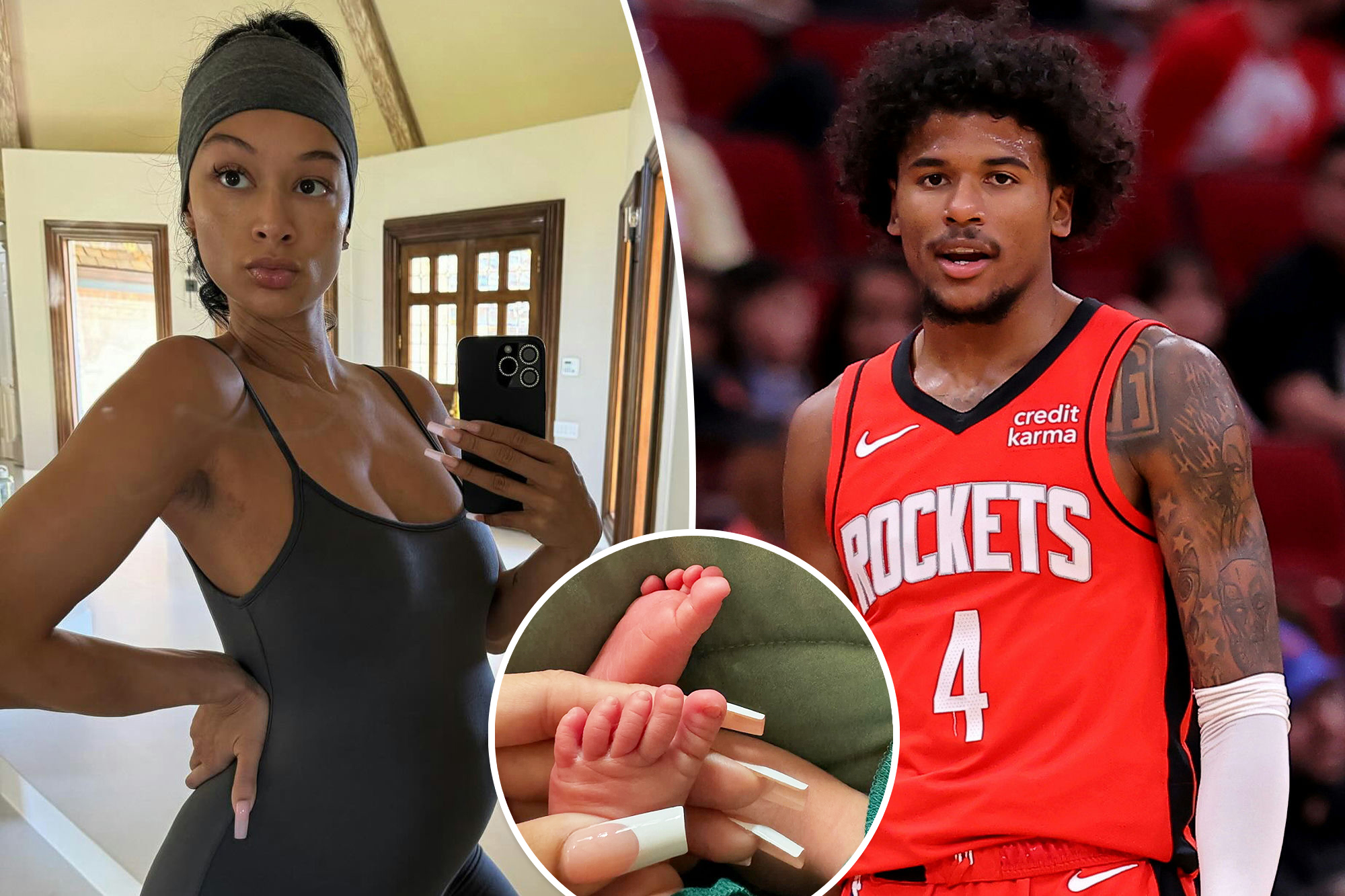 Draya Michele, Jalen Green et les pieds de leur fille.