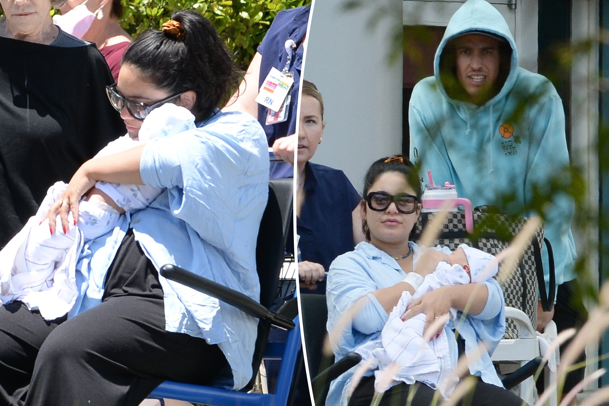 Vanessa Hudgens et Cole Tucker avec leur bébé