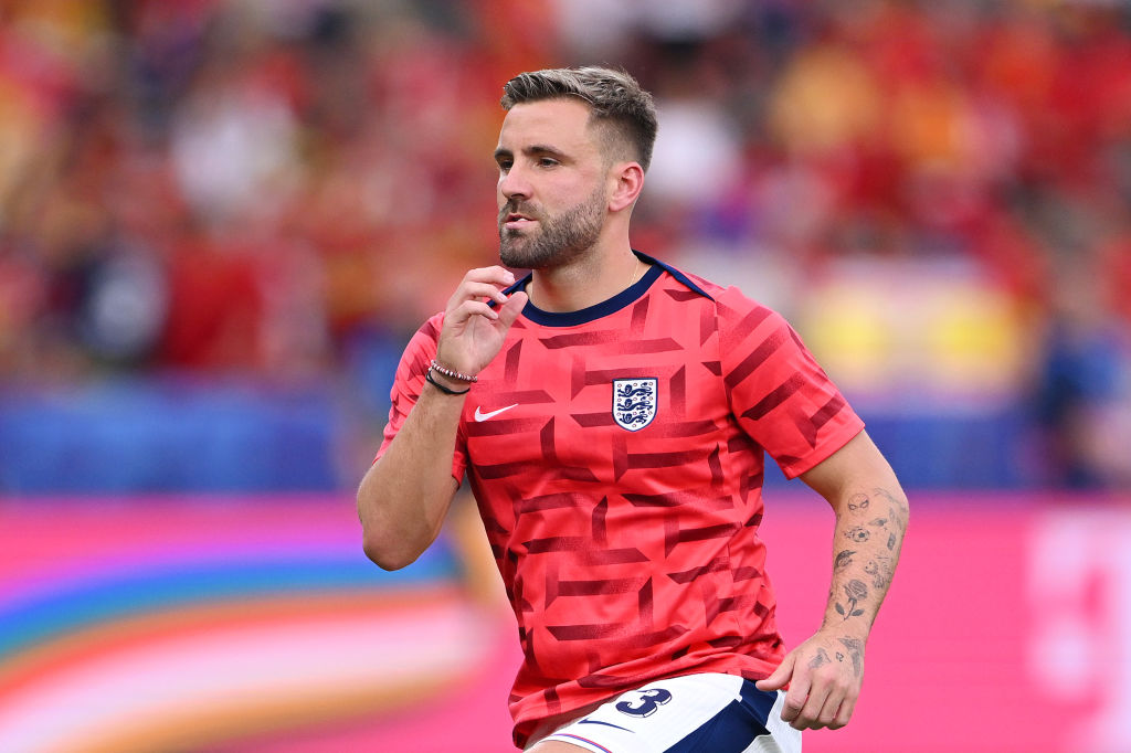 Shaw lors de la finale Espagne contre Angleterre - UEFA EURO 2024