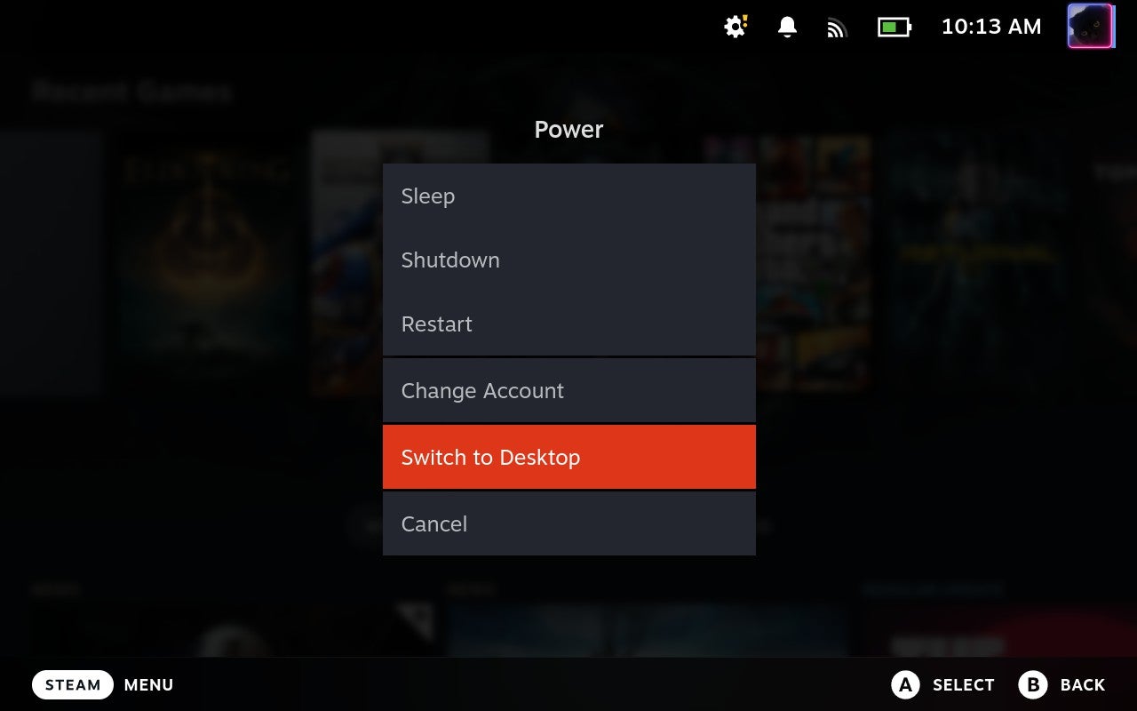Comment installer GeForce Now sur le Steam Deck étape 1.