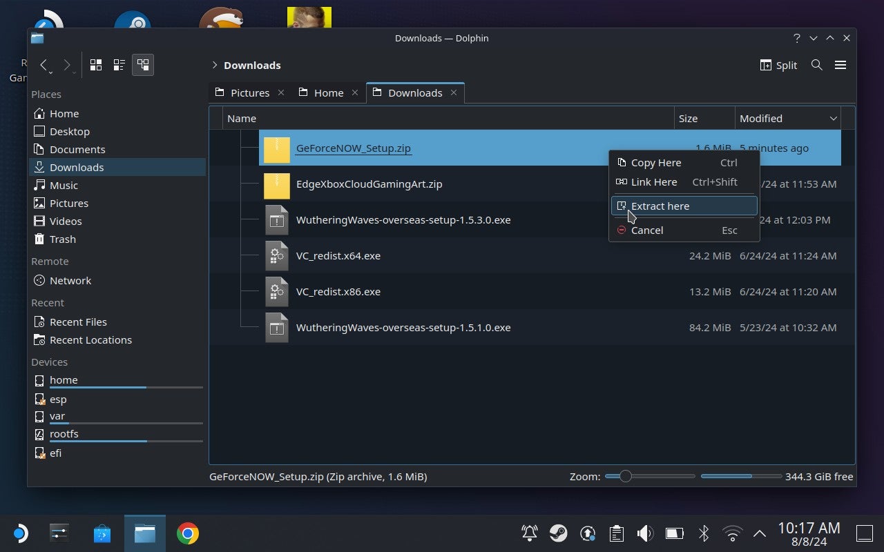 Comment installer GeForce Now sur le Steam Deck étape 3.