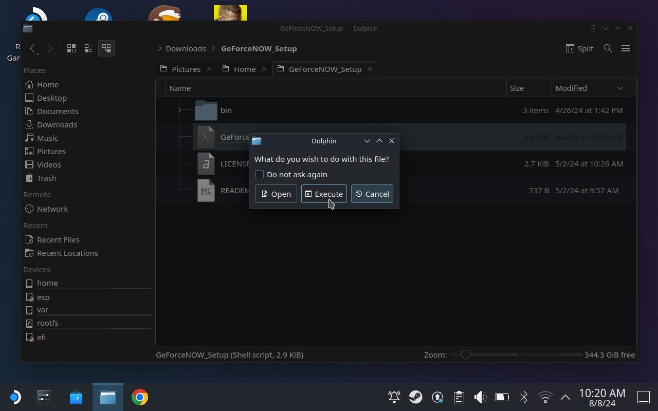 Comment installer GeForce Now sur le Steam Deck étape 4.