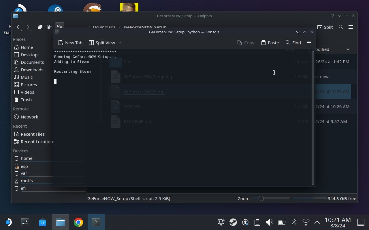 Comment installer GeForce Now sur le Steam Deck étape 5.