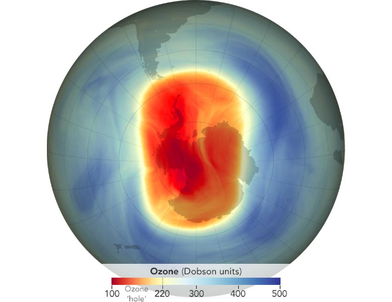 Ozone au Pôle Sud 2023