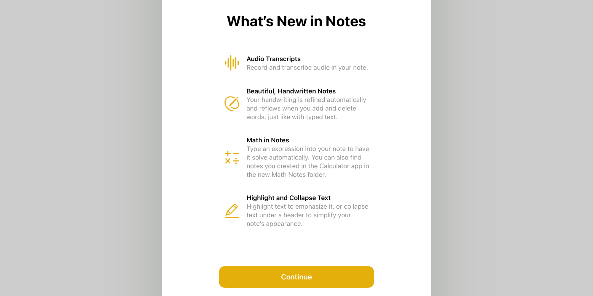 technologie Apple Notes iOS 18 Quoi de neuf