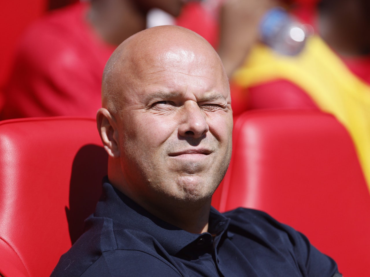 L'entraîneur de Liverpool, Arne Slot, photographié le 11 août 2024 L'entraîneur de Liverpool, Arne Slot, photographié le 11 août 2024