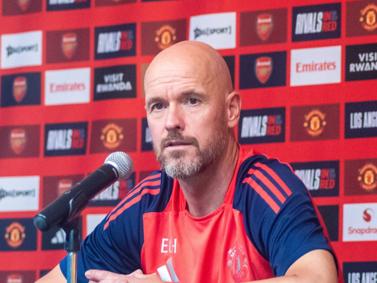 sport L'entraîneur de Manchester United, Erik ten Hag, le 26 juillet 2024