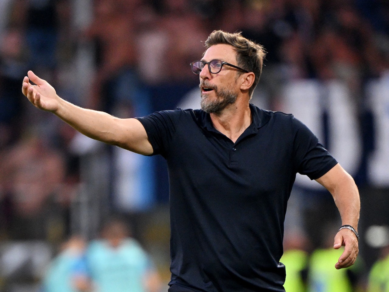 Entraîneur de Frosinone, Eusebio Di Francesco, réagit le 19 août 2023