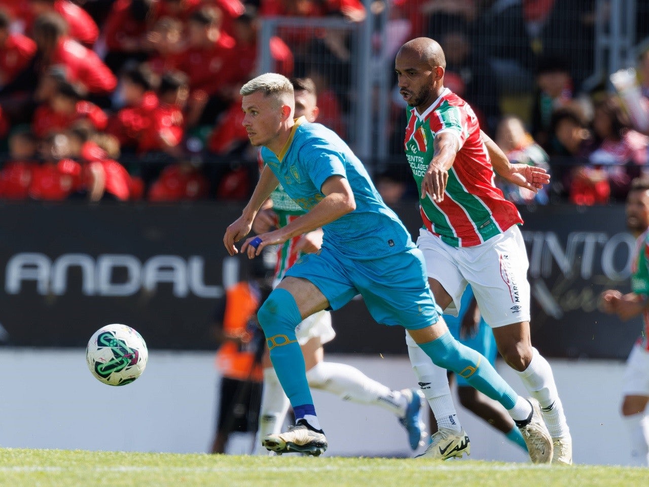 Maxime Dominguez de Gil Vicente en action contre Estrela Amadora le 18 mai 2024