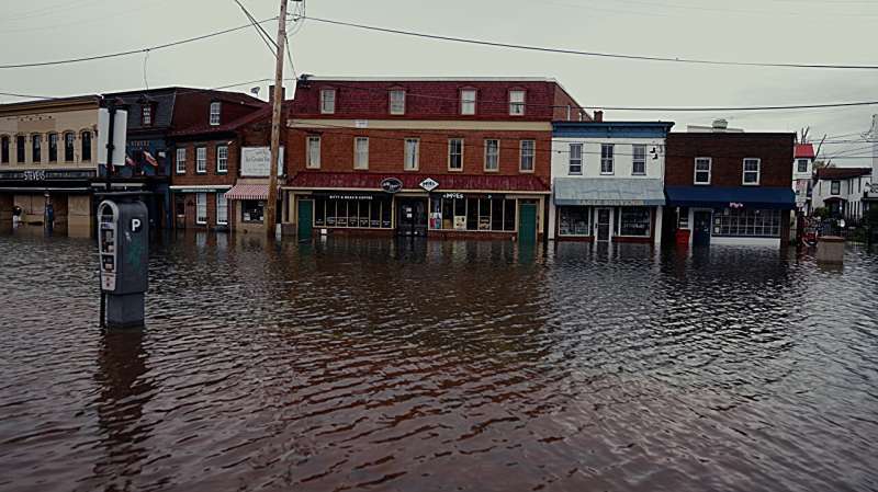 Prévisions d'inondation par haute marée aux États-Unis