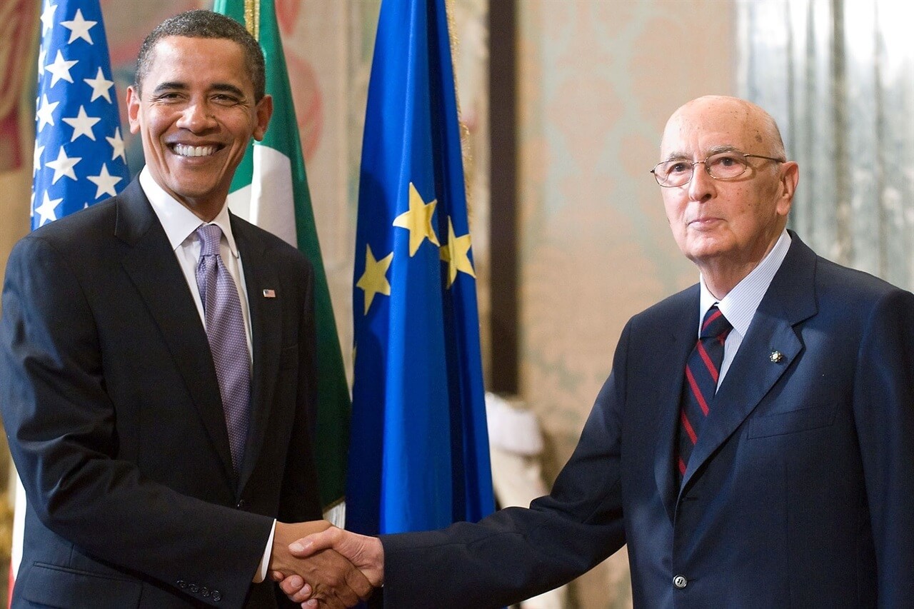 Giorgio Napolitano et Barack Obama