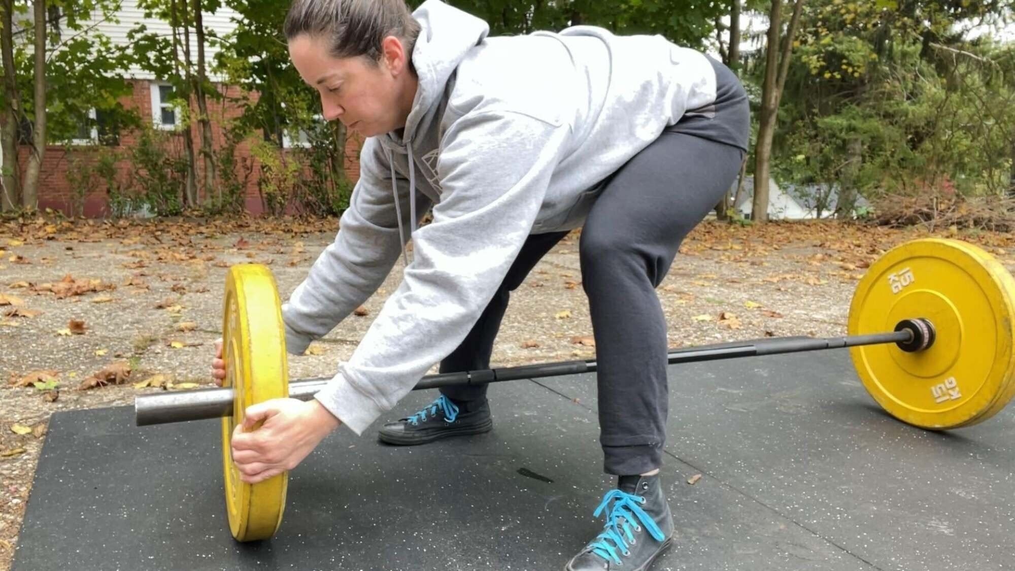 technique de tirage du disque sur la barre