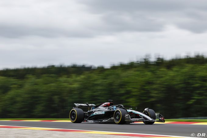 Mercedes F1 à Spa