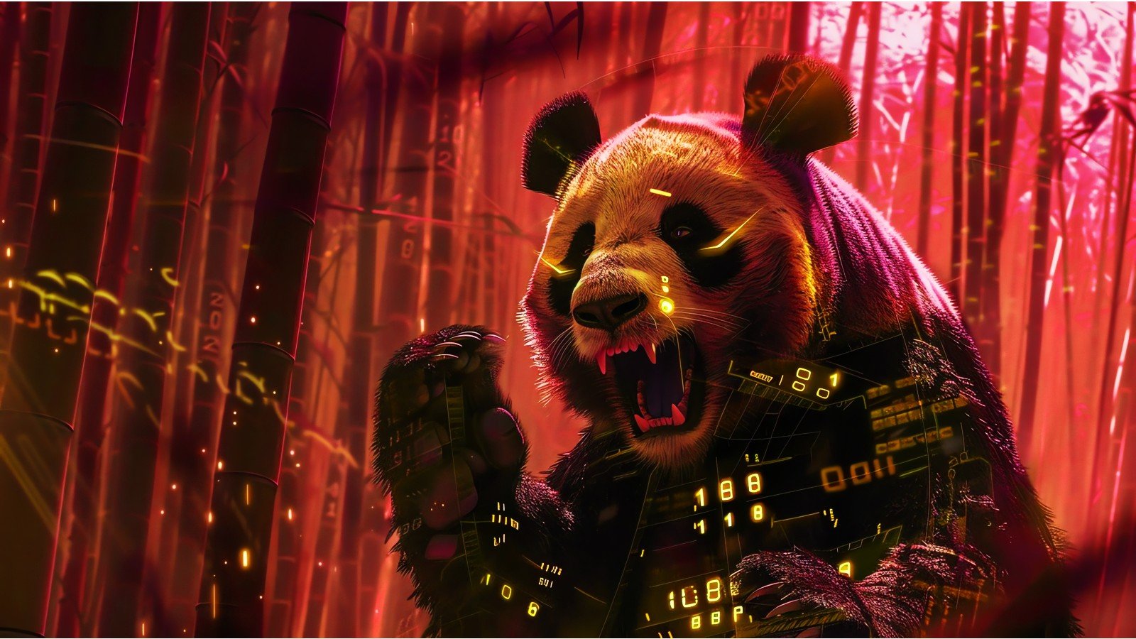 Panda rouge