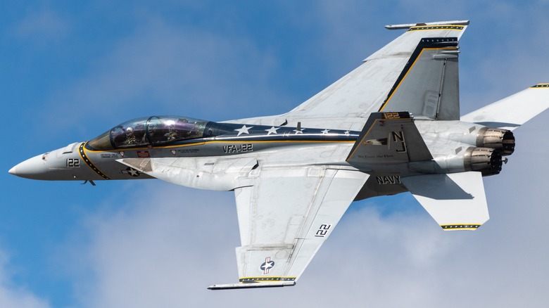 technologie F/A-18 Super Hornet en vol