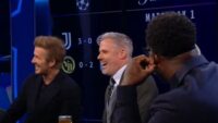 David Beckham fait rire aux éclats le studio de CBS Sports en taquinant Gary Neville lors de l’annonce de sa nouvelle émission de football !