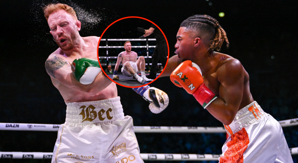 Conor McGregor’s photographer Dave Fogarty brutally stopped in boxing debut as Deen The Great retains Misfits title