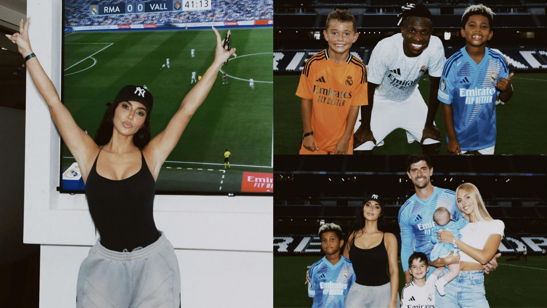 Vinicius Jr poses with Kim Kardashian’s son Saint West as reality TV star & ‘soccer mom’ shares snaps from Real Madrid tour