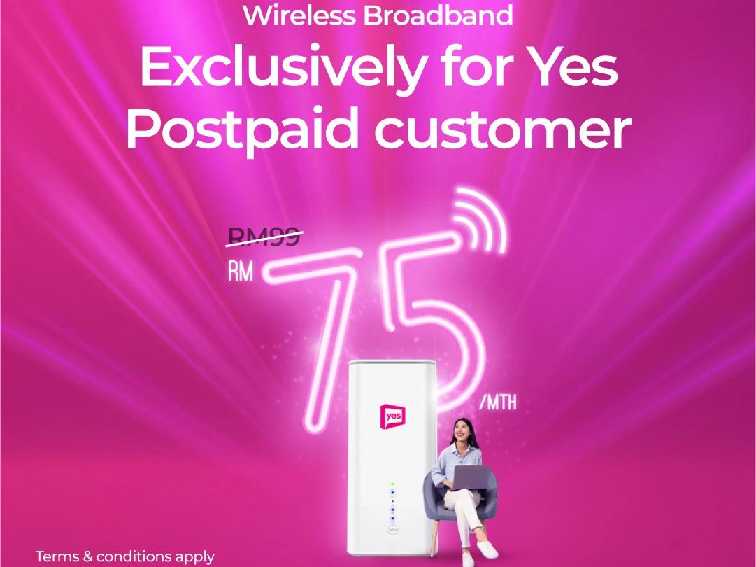 Yes 5G offers discount for postpaid customers on wireless broadband plan