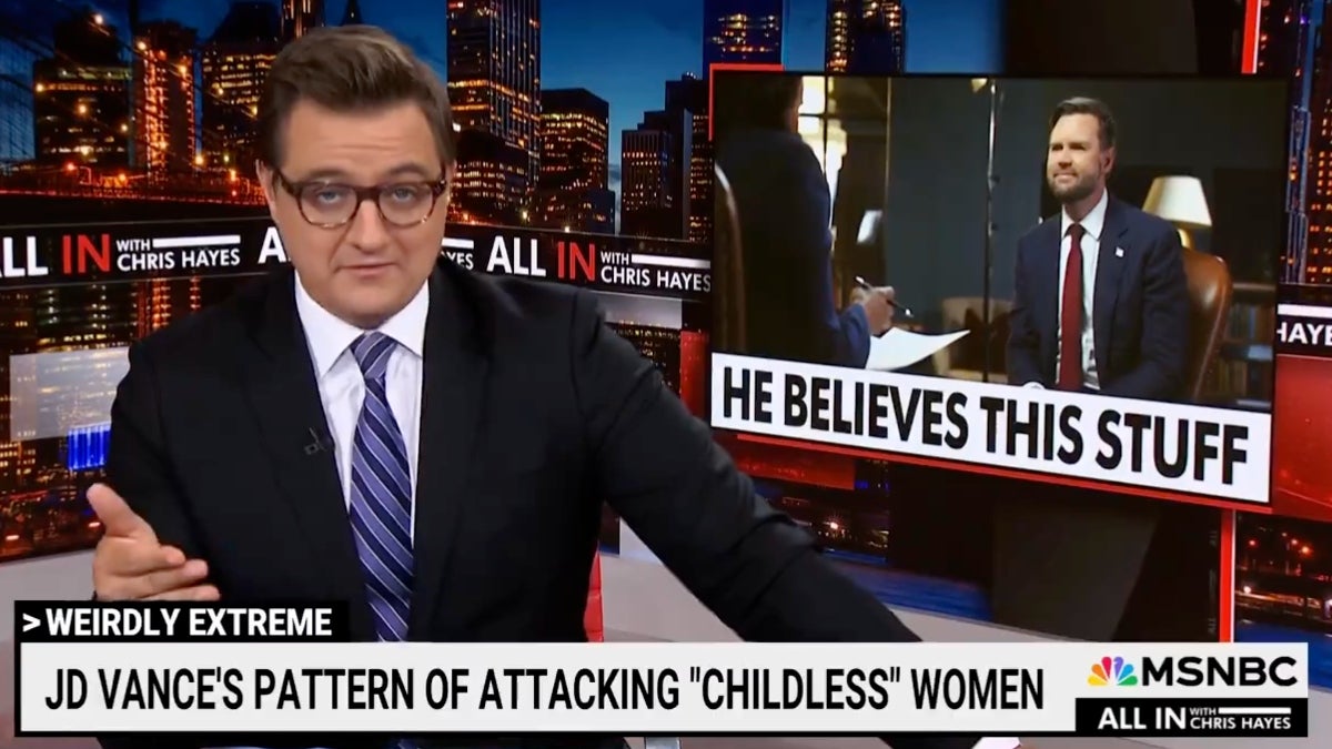 Chris Hayes Says JD Vance’s Attacks on Childless Women Were Auditions for ‘Donald Trump’s Inner Circle’ | Video