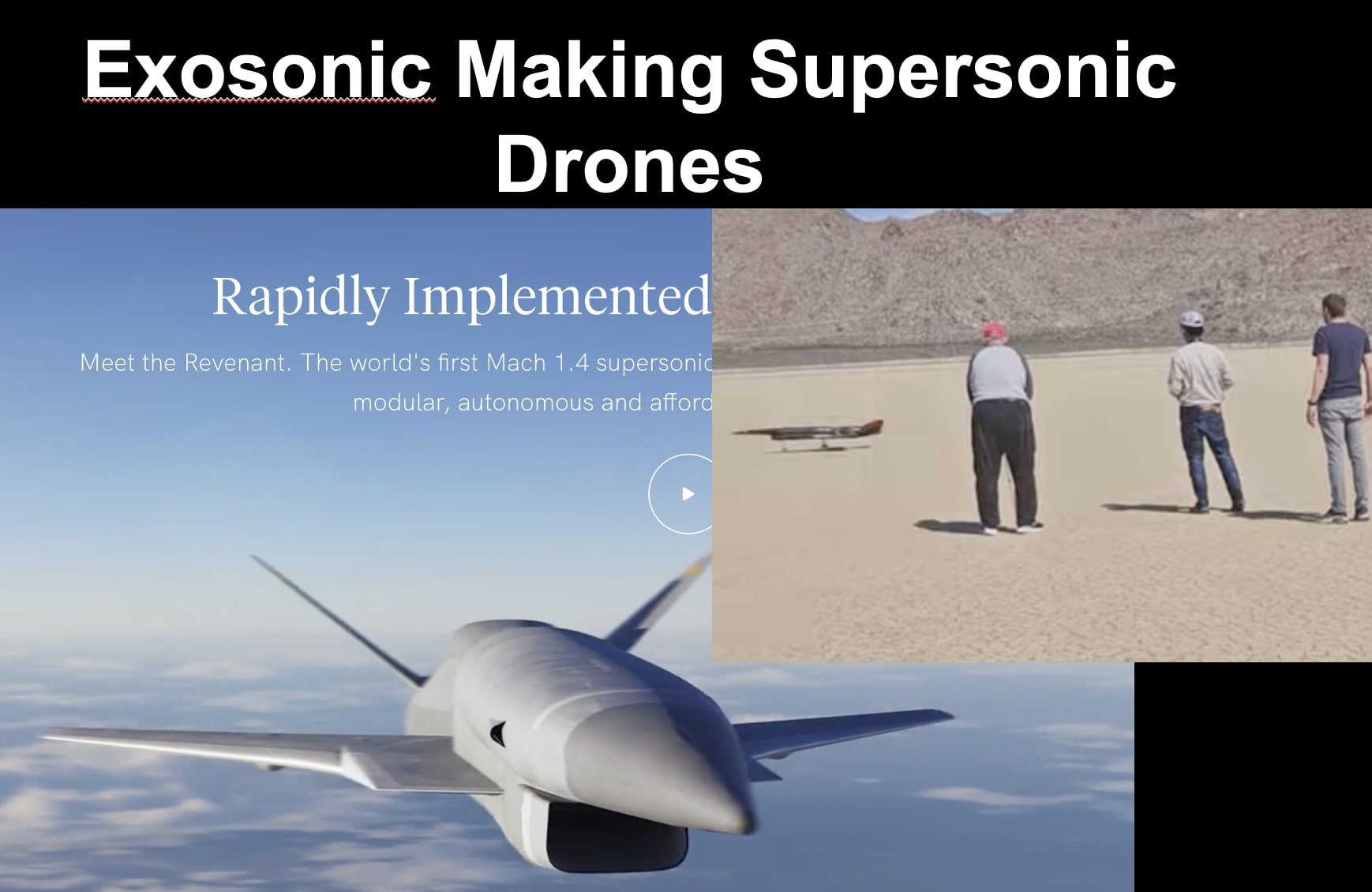 Exosonic Making Supersonic Drones and Planes