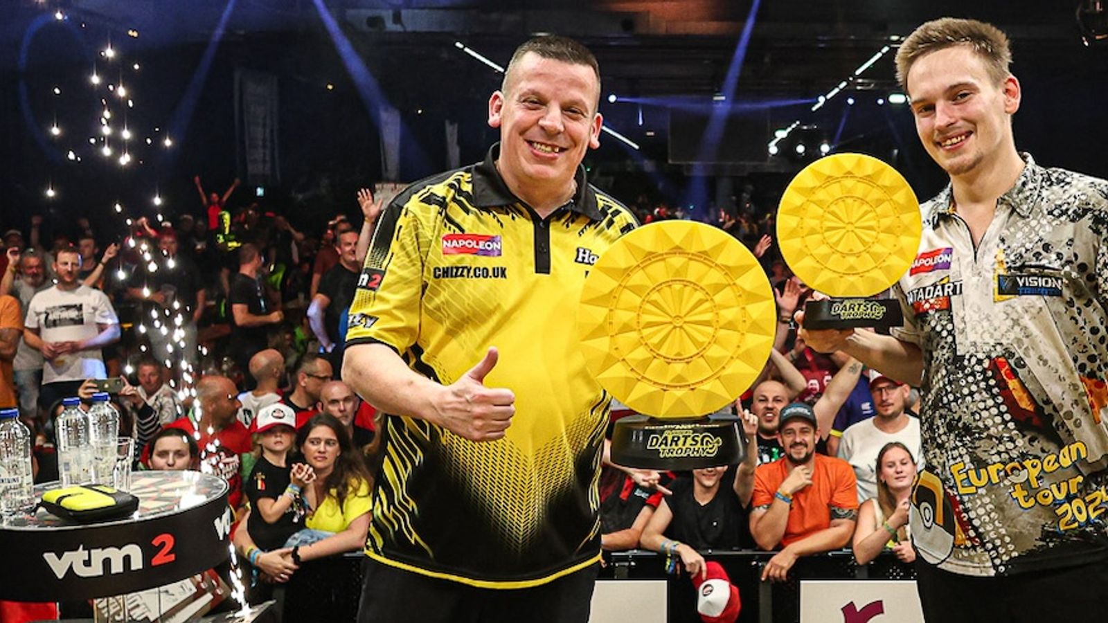 Flanders Darts Trophy: Dave Chisnall wins second European title of season in Antwerp to join exclusive list | Darts News | Sky Sports