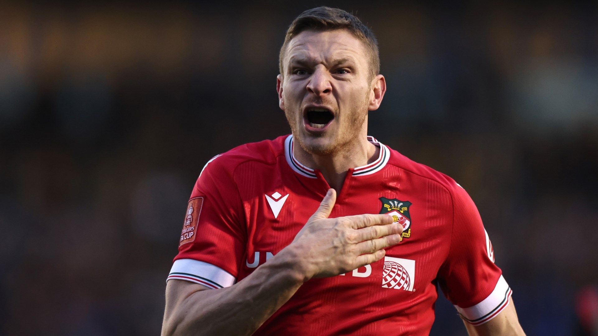 VIDEO: Paul ‘Welshpool’ Mullin! Wrexham star whips out Ryan Reynolds-inspired Deadpool mask as he celebrates scoring on return to starting XI against Salford City