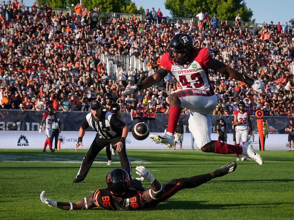 BEATEN UP: Ottawa Redblacks dominated in 38-12 loss to BC Lions