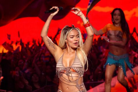 Karol G Performs “Si Antes Te Hubiera Conocido” at 2024 MTV VMAs: Watch