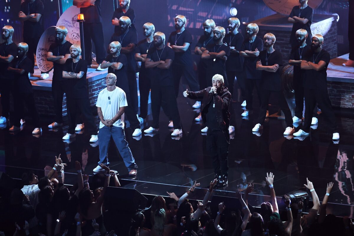 Eminem Opens 2024 MTV VMAs with “Houdini” and “Somebody Save Me”