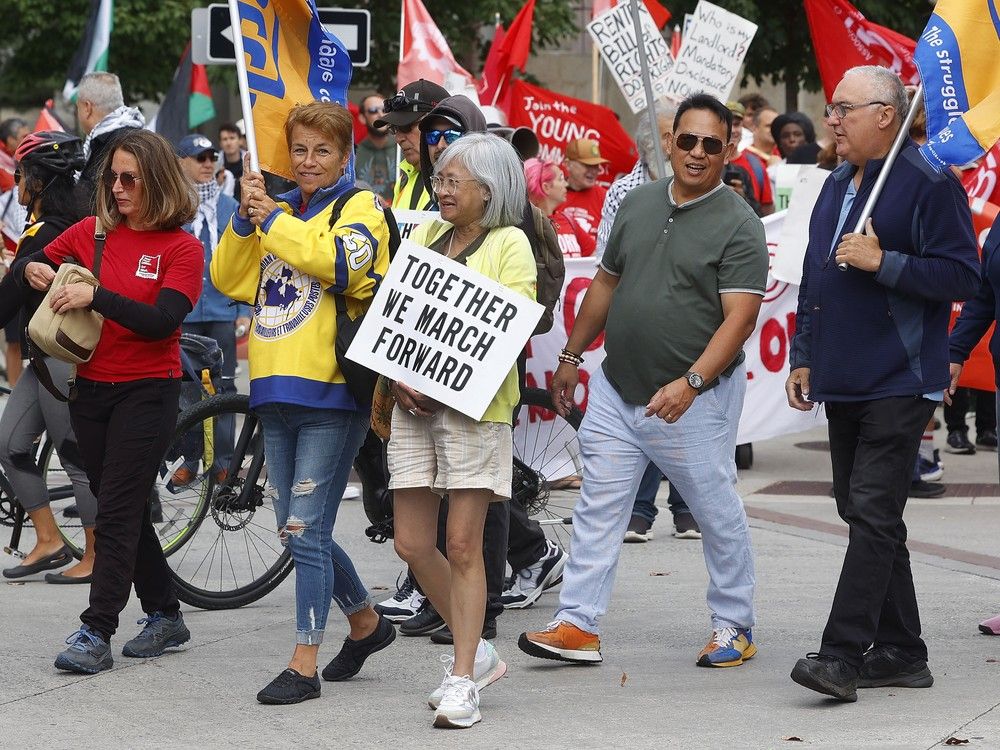 Union members rally in solidarity for Ottawa’s annual Labour Day march